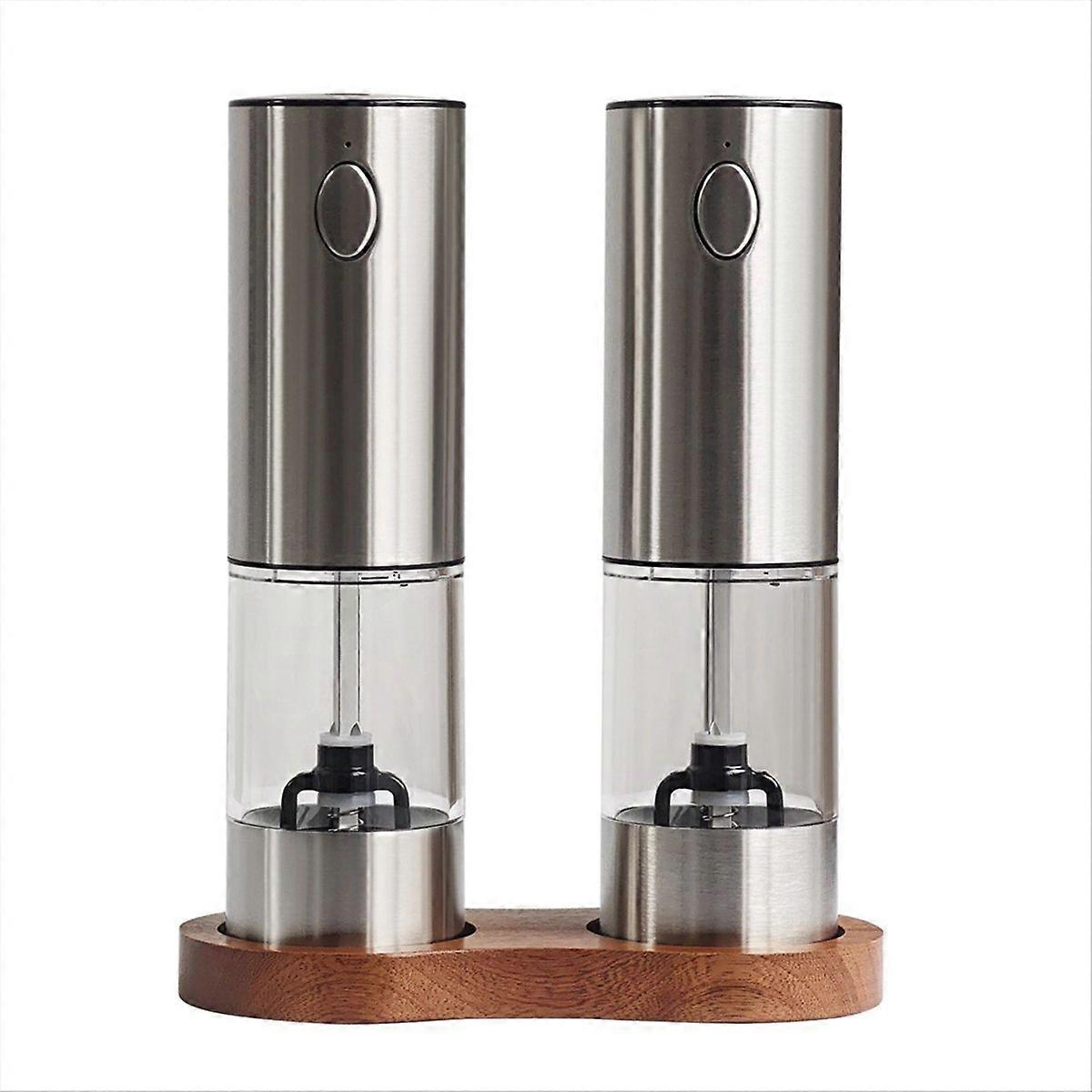 Electric Salt and Pepper Grinder Set Automatic Pepper Grinder