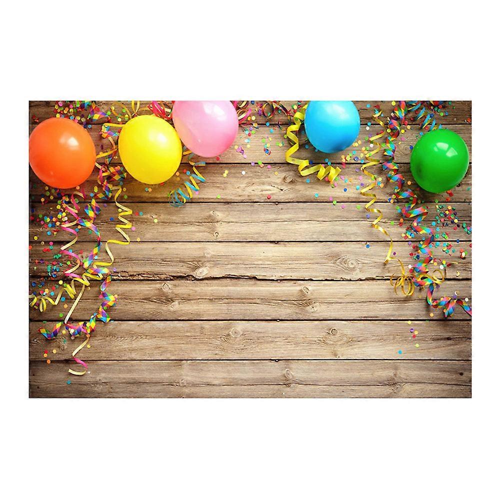 Photography Backdrop Cartoon Balloon Plank Background Cloth for 2Pcs