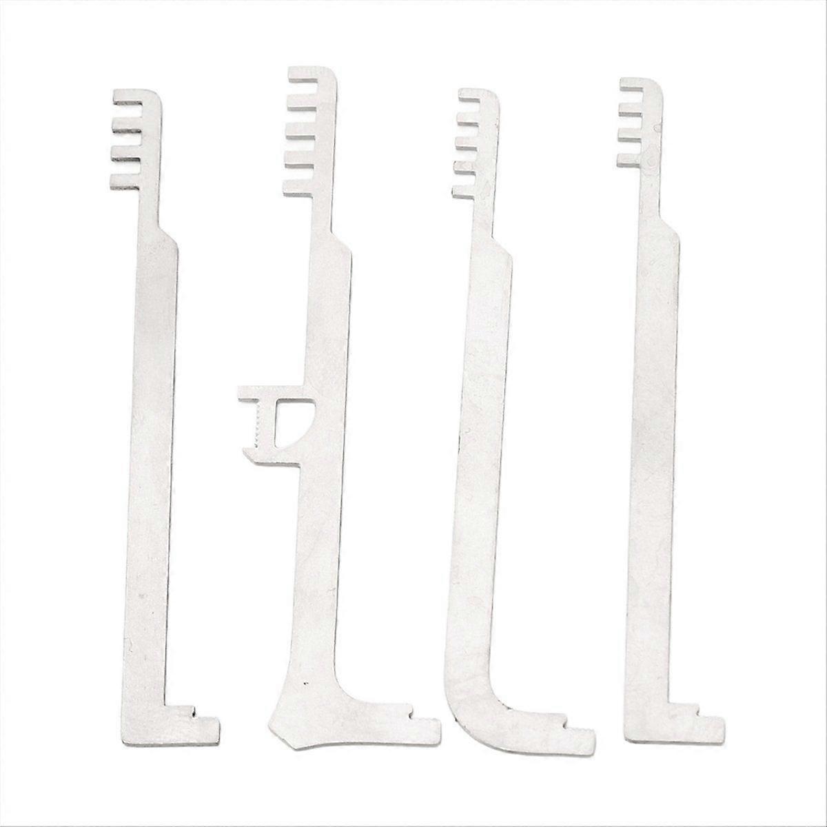 4Pcs Comb Picks Comb Lock Picks Teeth Tools Pick Combs for Repair