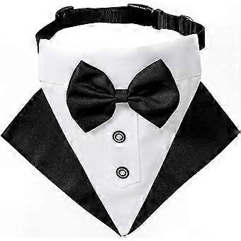 Adjustable Tuxedo Collar with Bow Tie for Small, Medium, and Large Dogs