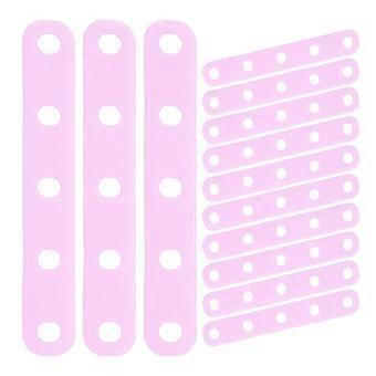 Elásticos de silicone roxos para permanente, para penteados, 20 unidades, substituição de rolos de cabelo.