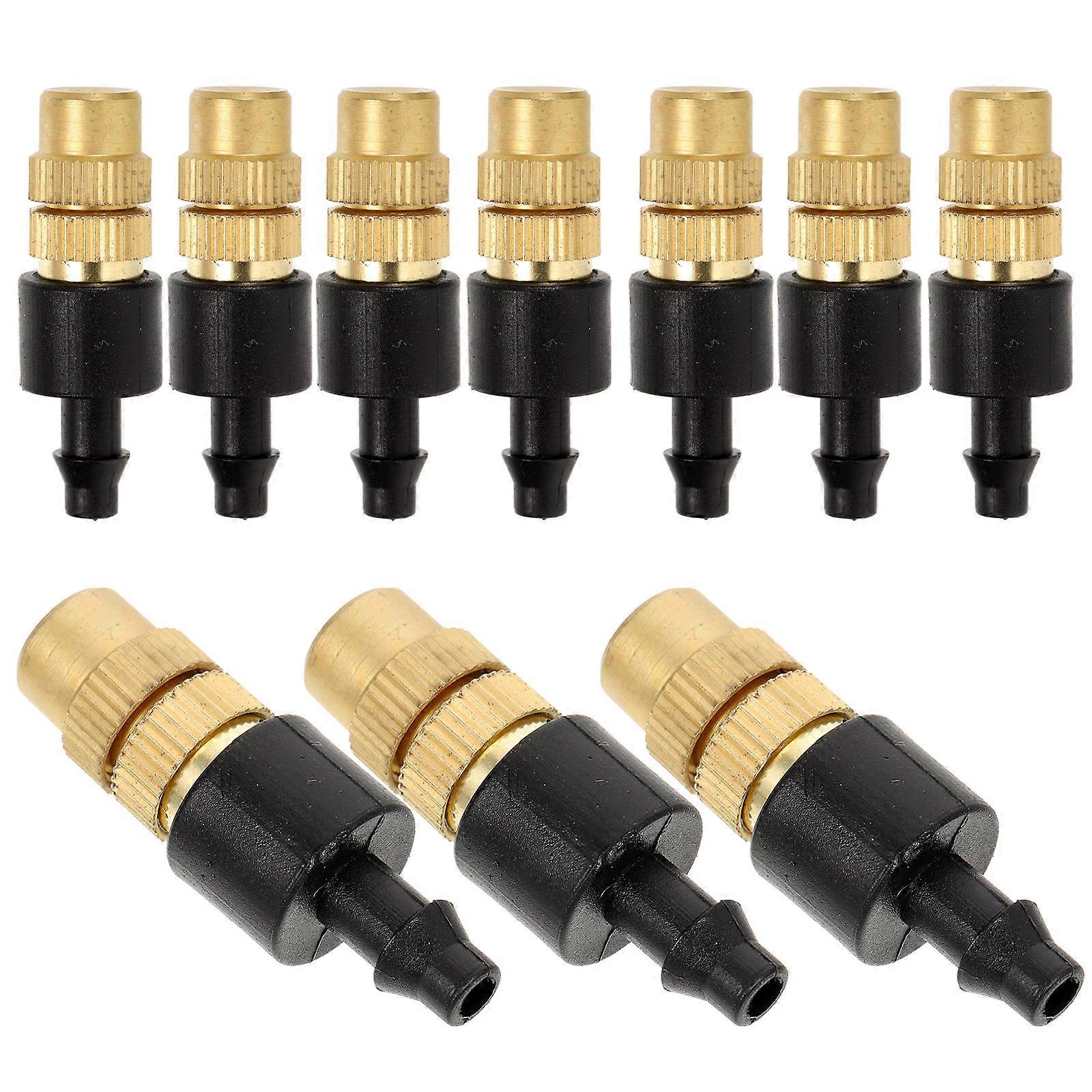 Mister Nozzle Replacement Copper Nozzle for Cooling System 10Pcs Set