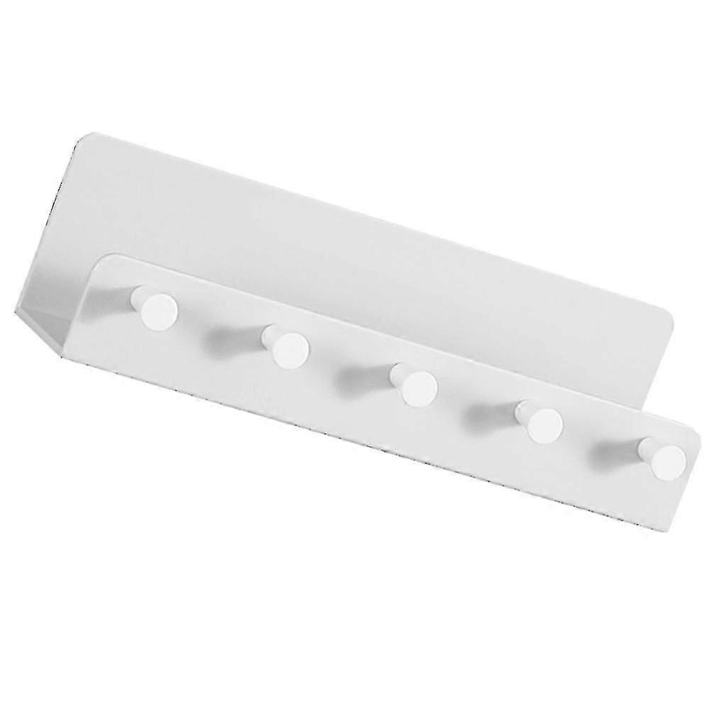 Wall Key Holder Organizer, PP, White, Rectangular, 1 Set