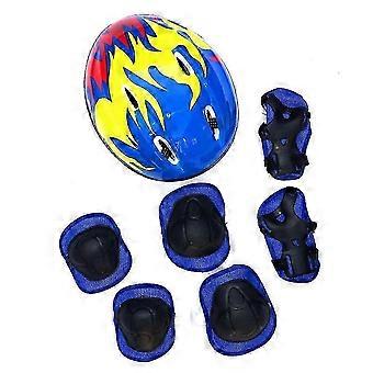 Kids Bicycle Helmet Set | 7Pcs Ultralight Protective Gear for 3-6 Years Old