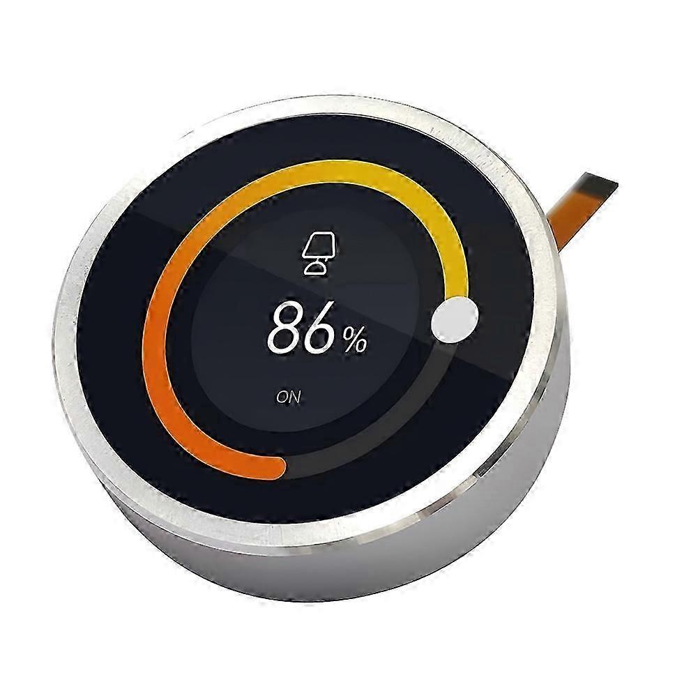 ESP32 S3 2.1 inch round rotary LCD touch button display silver