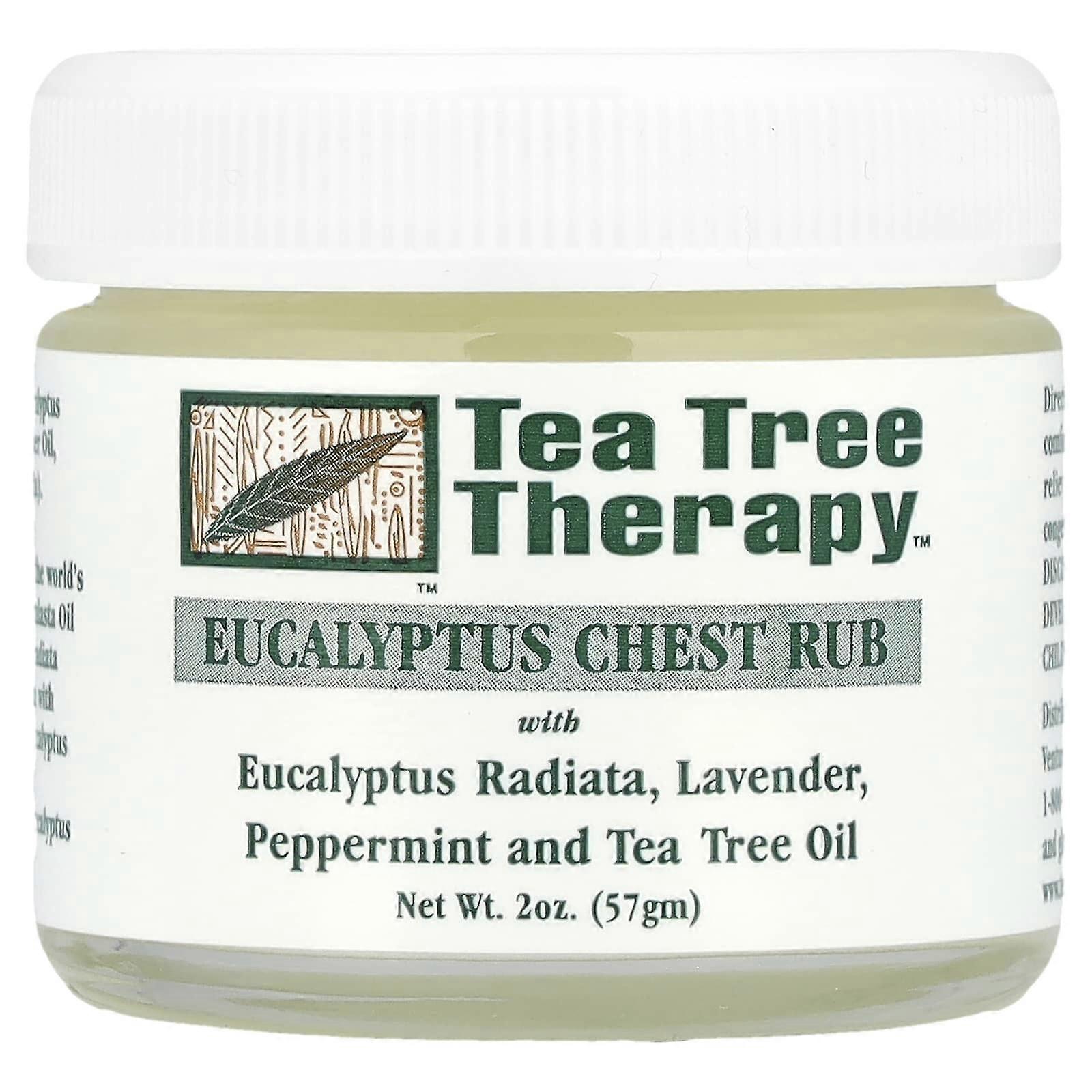 Tea Tree Therapy, Eucalyptus Chest Rub, 2 oz (57 g), 2-Pack