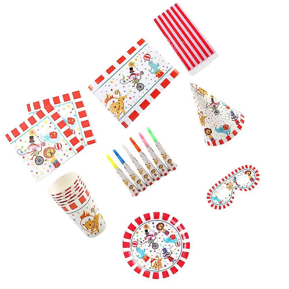 Paper Circus Theme for Decoration 42Pcs Bundle