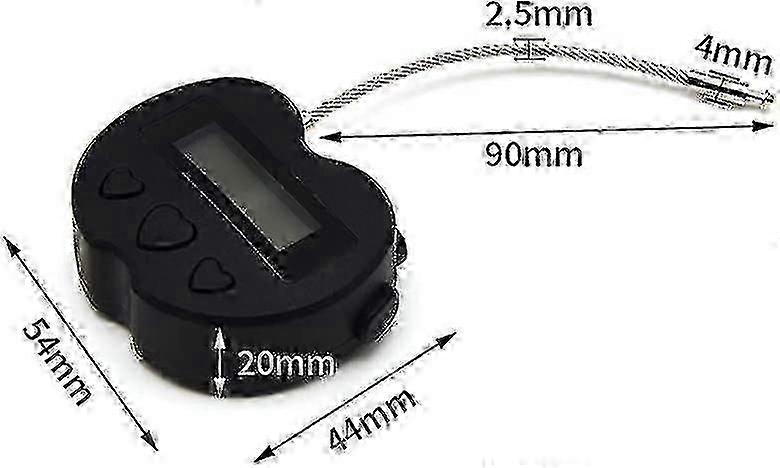 Time Lock Lcd Display Time Lock Multi-function Electronic Timer, Usb Rechargeable Timer Padlock (black)