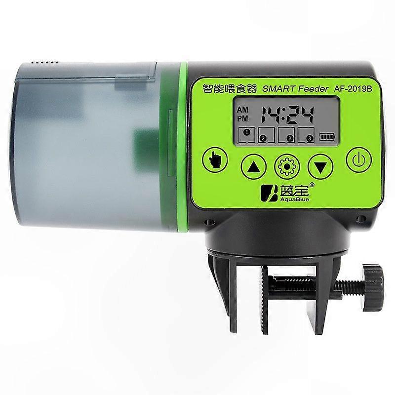 Rechargeable Automatic Fish Feeder with USB Charging Port and Timer Functionality