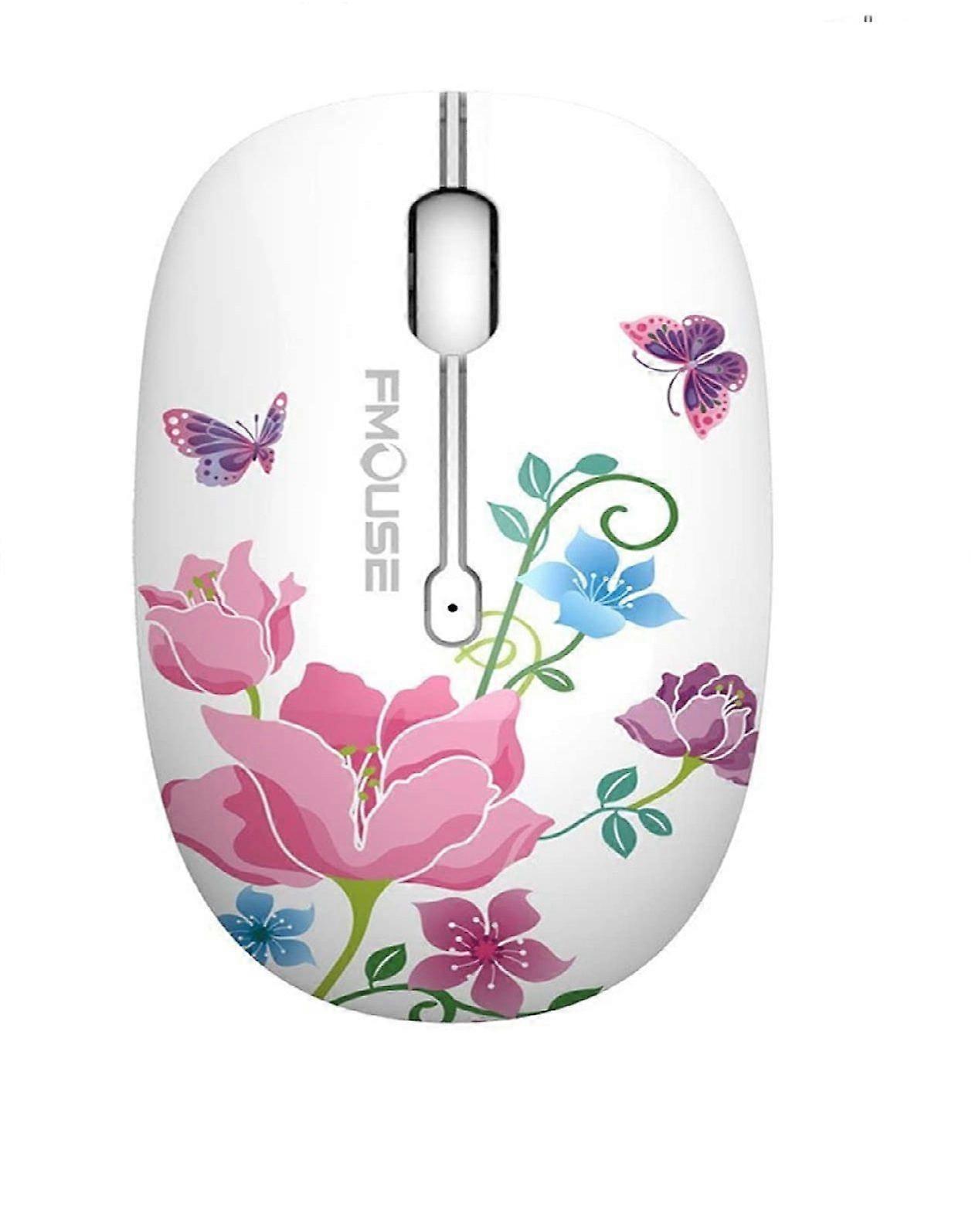 Wekity Butterfly Pattern Wireless Mouse