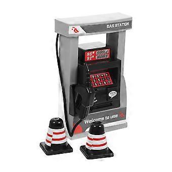 1 Set Tankstellenmodell Spielzeug Spielzeug Tankstellenmodell Spielzeug Simulation Tankstelle Spielzeug Tankstellenmodus mit Straßenkegelmodell