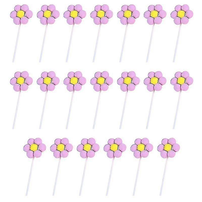 20pcs cake decorations , Flower Cupcake Topper