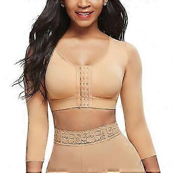 SNDO-Womens Shapewear 3/4 Sleeve Arm Shaper Front Closure Compression Bra Post Surgery Posture Corrector Tank Top