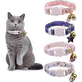 Cat Collars, Anti-Strangulation Cat Collar with Bell, Adjustable Kitten Collar from 16 to 29 cm, Cat Collars with Bow Tie, Quick Release Safety Buckle