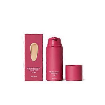 1Pcs AMZ Natural Color Temperature Adjustable Foundation - Evens out skin tone, provides a soft finish, long-lasting wear, and leaves skin smooth, rad