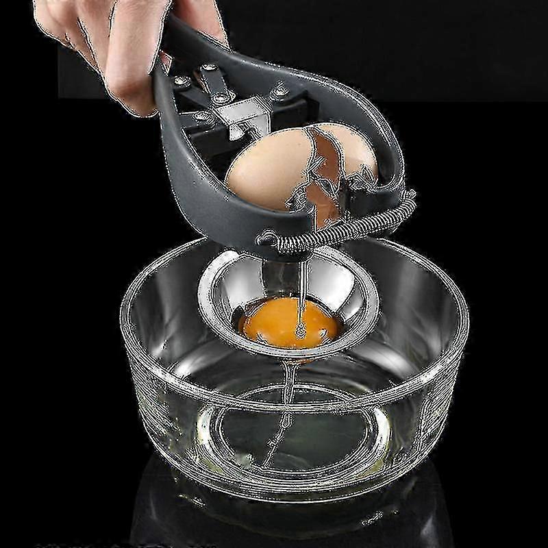 2 in 1 304 Stainless Steel Eggshell Separator Kitchen Gadget Egg Stripper