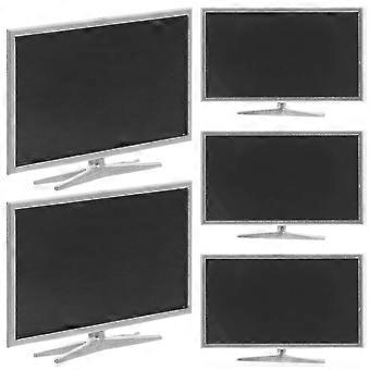 5st dockhus miniatyr LCD-TV: realistisk miniskärmmodell för scenlayout och landskapsarkitektur - Tiny Television Rollspelstillbehör