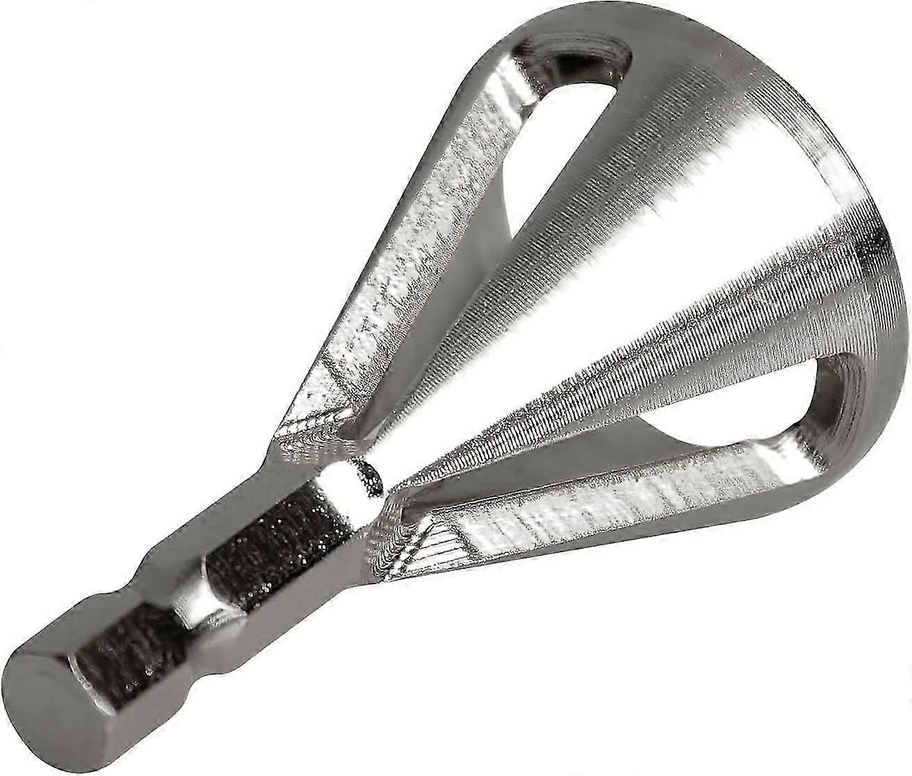 External Chamfering Deburring Tool for Removing Burrs, Quick Release Repair Tools, Silver Hex Shank