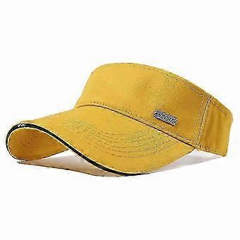2023 Unisex Cotton Sun Hat UV Protection Adjustable Visor Solid Sport Cap compatible with Tennis Golf Outdoor Activities