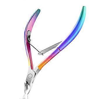 Stainless Steel Cuticle Trimmer, Professional Double Spring Cuticle Nipper, Ergonomic Hangnail Remover for Manicure Pedicure Acrylic Nails, 1 Piece