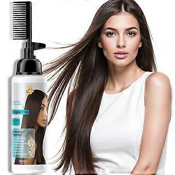 268ML Hair Straightening Cream, Long Lasting Home Use Damage-Free Hair Softener, Smoothing Treatment for Frizzy Curly Hair
