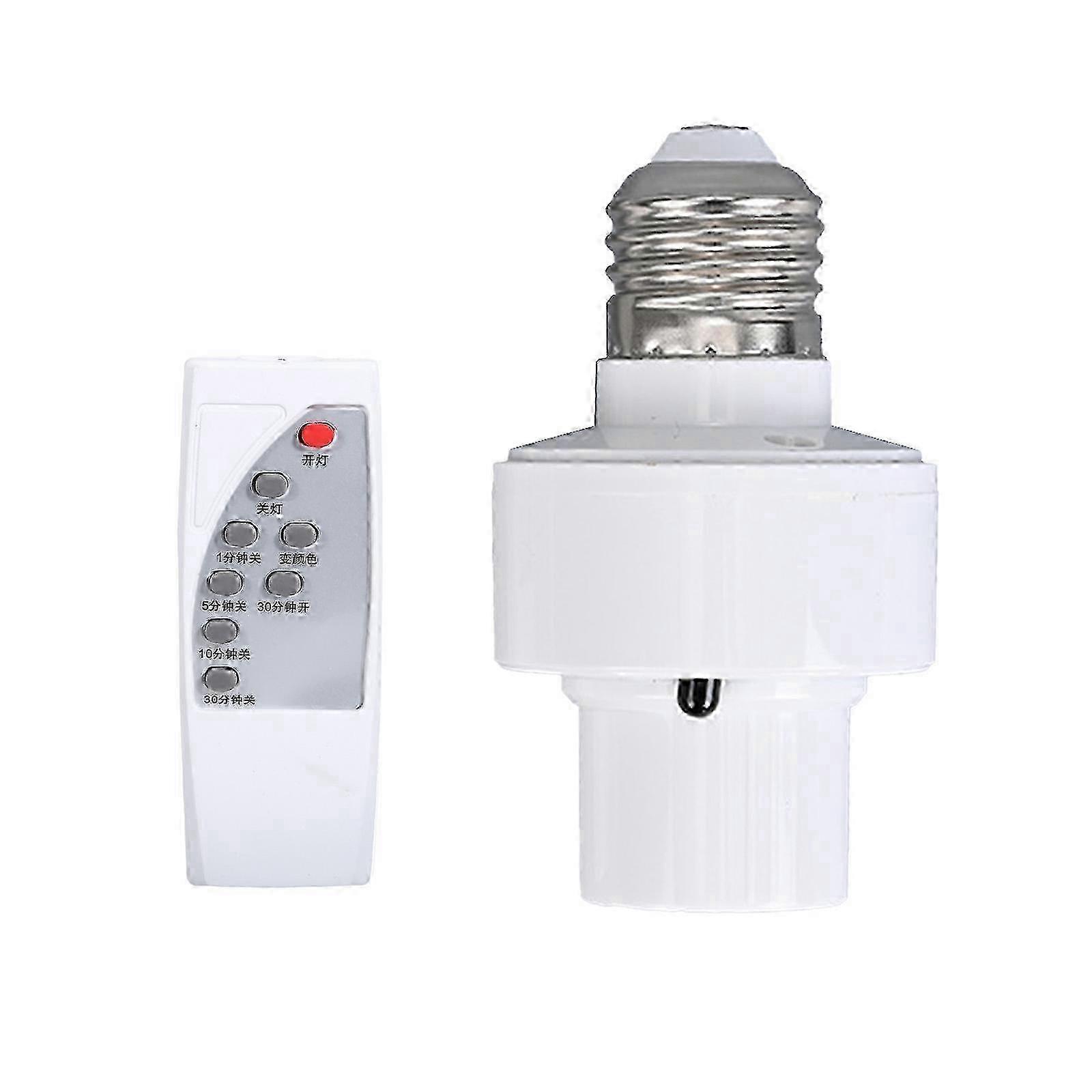 Convenient E27 Lamp Control Simple and Practical E27 Light Fixture Timing Solution E27 Lamp Hold for Easy LightingMulticolor SZRH A-D