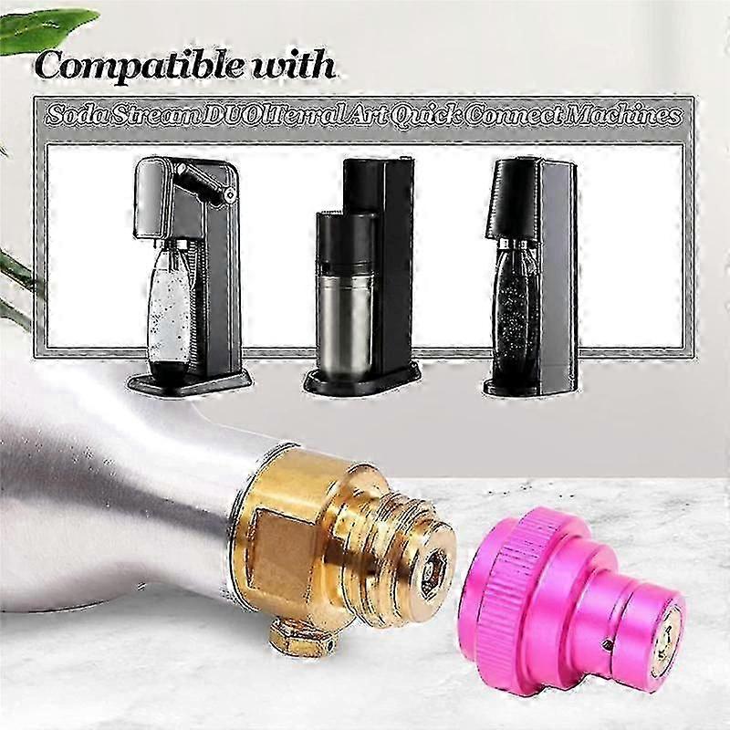 CO2 Hızlı Adaptör, Pirinç, Paslanmaz, Erkek Dişli, Soda Makinesi için Kolay Kurulum, TR21-4 CO2 Tüpleriyle Uyumlu, 1 Adet