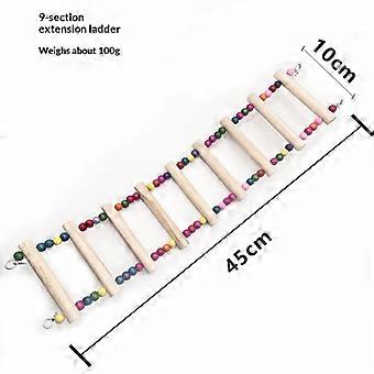 Colorful Pet Bird Swing Cloud Ladder Climbing Station Pole Swing Chew Bird Toys Bird Climbing Toys Bird Cage Accessories