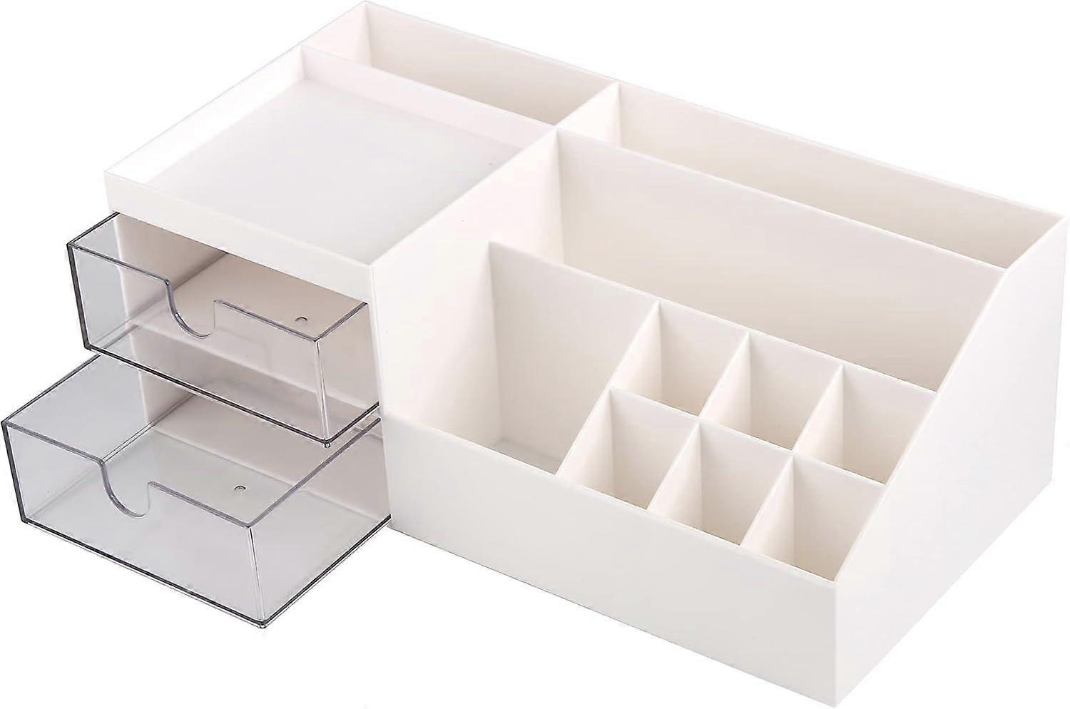 Large Capacity Transparent Makeup Organizer with Spacious Compartments