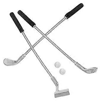 Miniature Golf Club Prop Mini Simulation Toy Set for Dollhouse Scenes 1Set