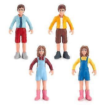 Conjunto de 4 figuras de personagens em PVC finamente trabalhadas - Perfeito para crianças