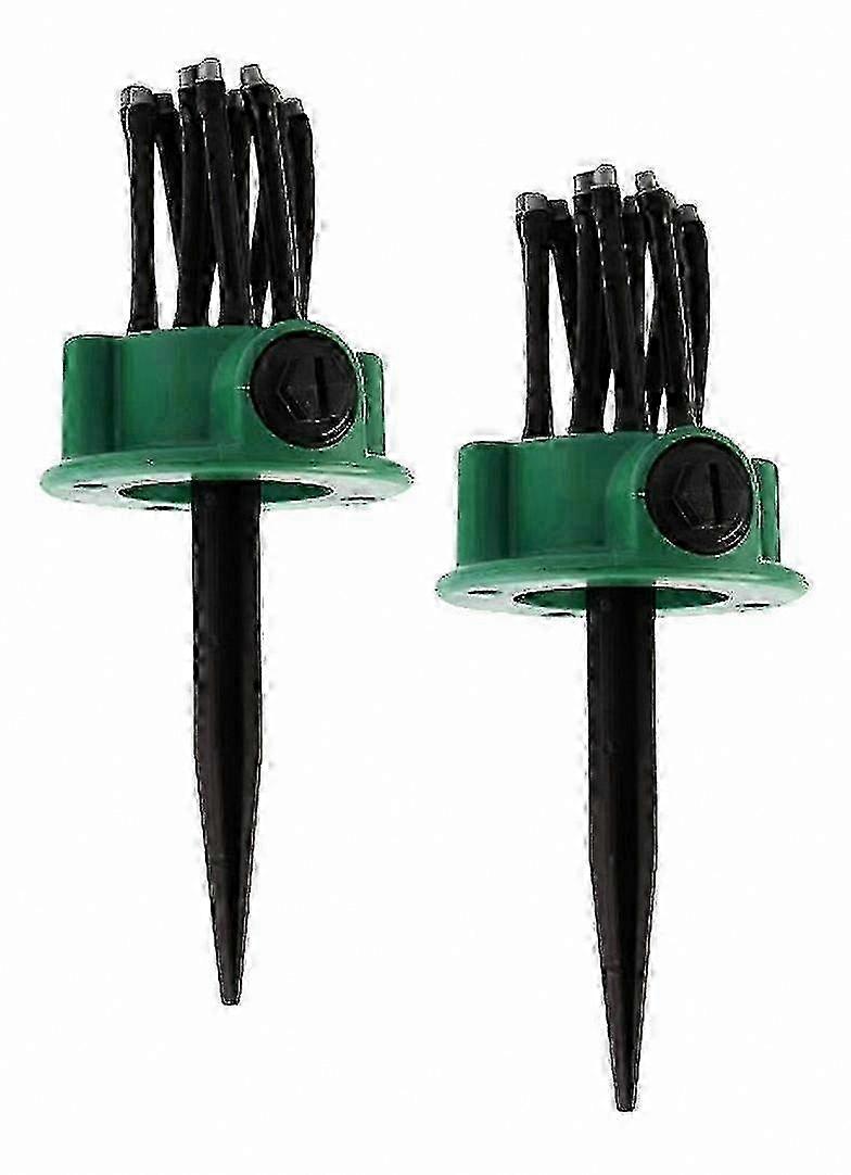 360 Degree Automatic Garden Sprinkler, Multi-head Shower Irrigation, 2 Pcs