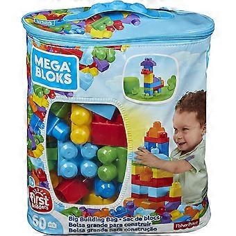 Mega Bloks 60 Piece Big Building Bag Blue