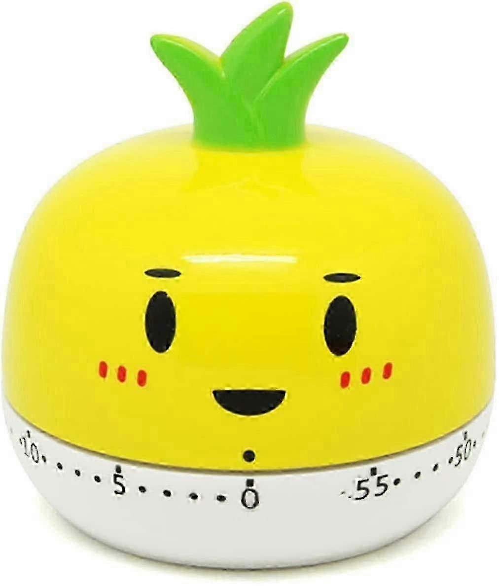 Cute Kitchen Timer Cartoon Kitchen Timer Plastic Cooking Timer Mechanical Kitchen Timer with Countdown Pineapple Shape Kitchen Timer N