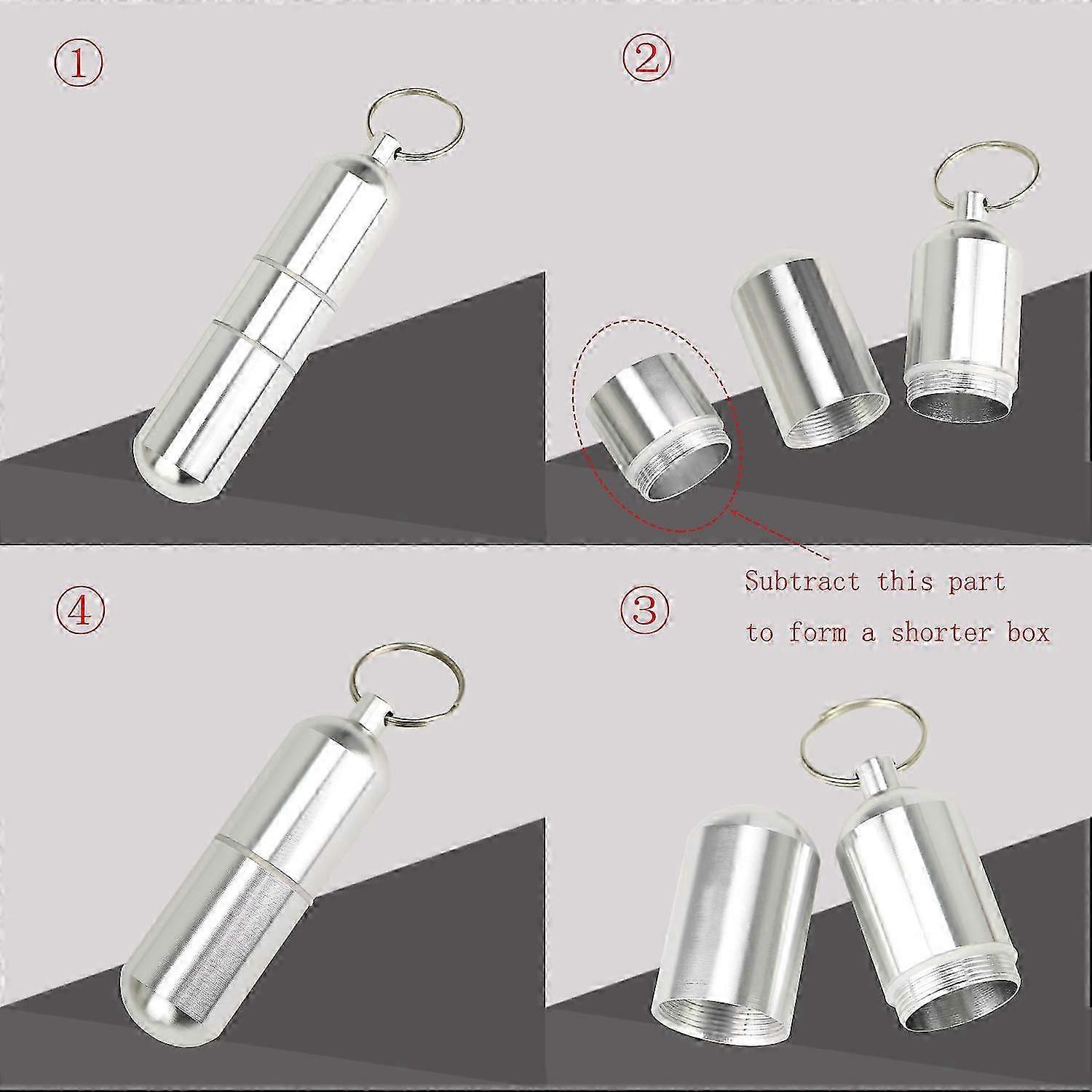 Round Aluminium 3 Section Pocket Utility Case