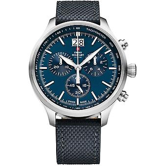 Swiss military chrono Quartz Analog Man Watch with Nylon Bracelet SM34064.03