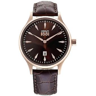Cerruti giove Quartz Analog Man Watch with Cra082C233C Cowskin Bracelet