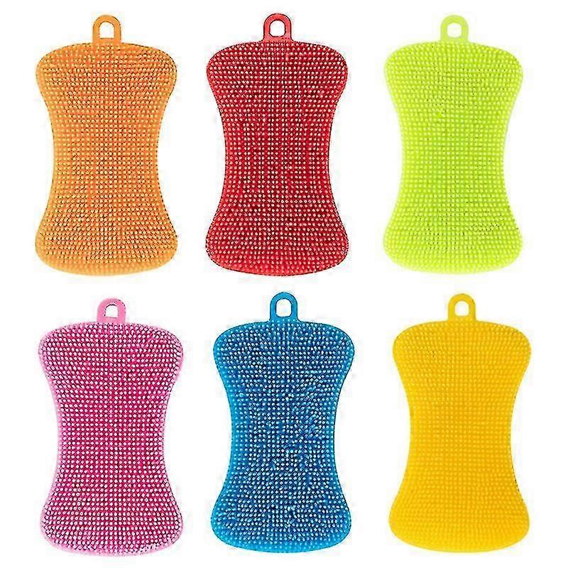 Green Silicone Dual-Side Cleaning Pad