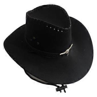 Ny, konstgjord mocka, västernhatt i cowboystil, tibetansk design med böjd kant, topphatt, etniskt utseende, filttyg, lämplig för utomhusbruk och ridning.