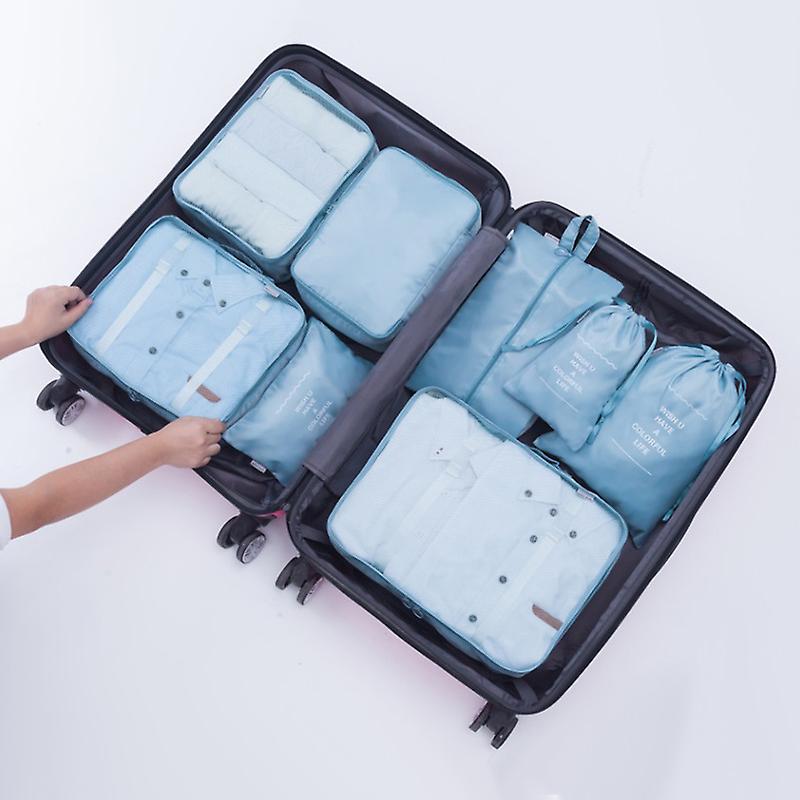 8pcs Compression Packing Cubes Reusable Waterproof Large Capacity Lightweight