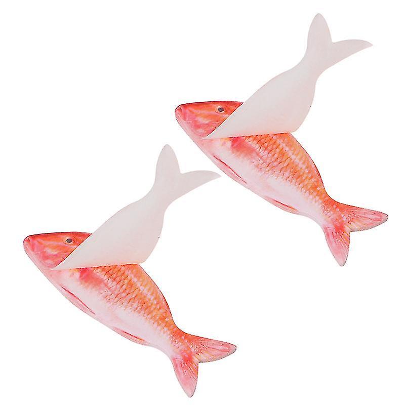 8X2.4x0.01cm Fish Pattern Sticky Notes 2pcs Study Self-adhesive Memo Pads Salted Fish Note Pads Cart