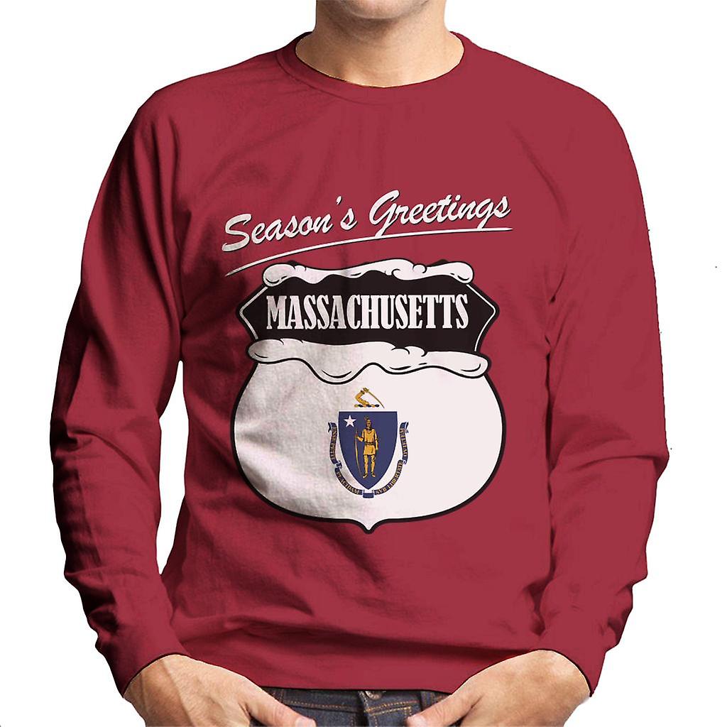 Seasons Greetings Massachusetts mäns tröja