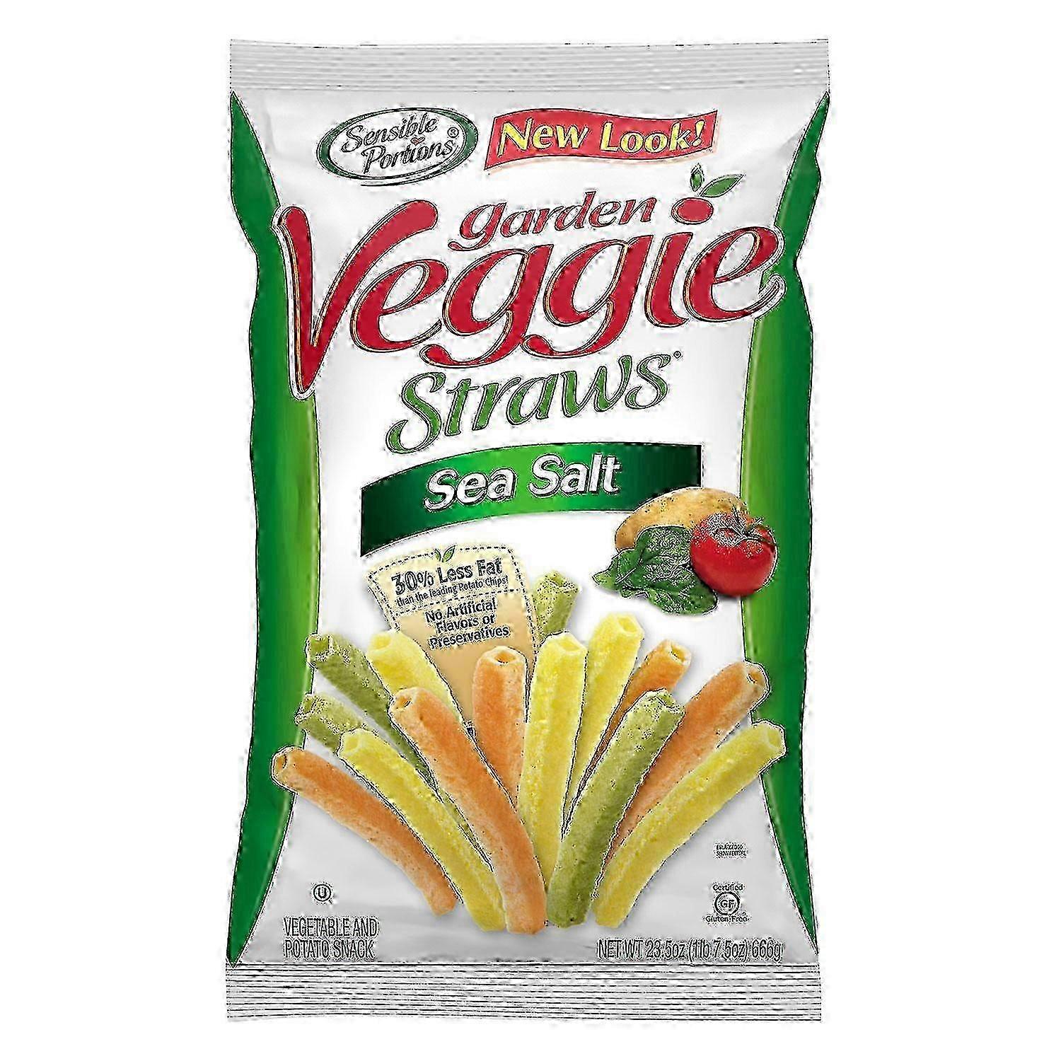 Sensible Portions Sea Salt Garden Veggie Straws, 23.5 Oz