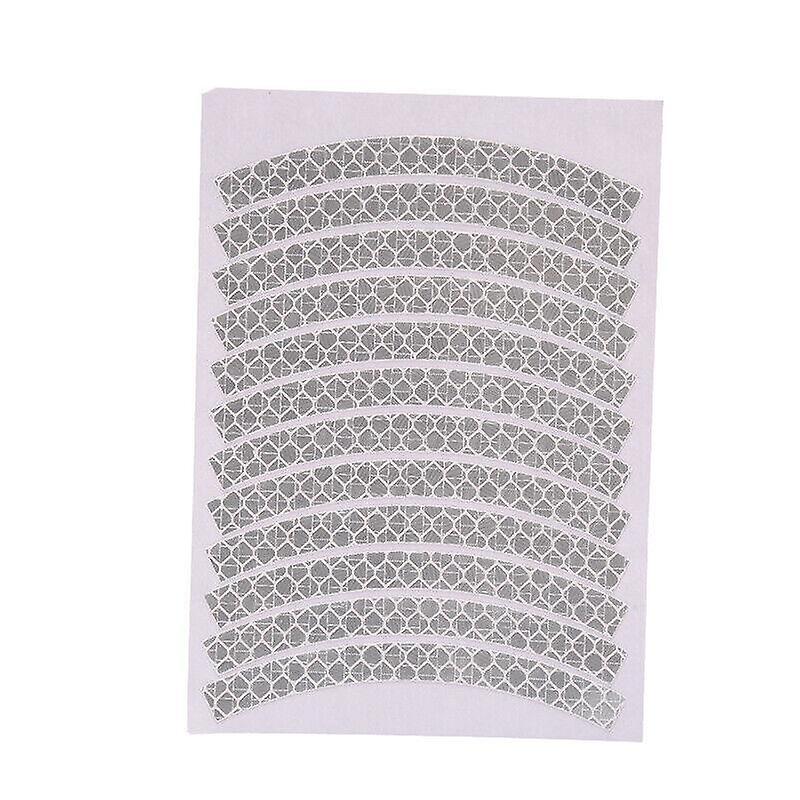 12x Reflective stripes for Bicycle Wheels - White