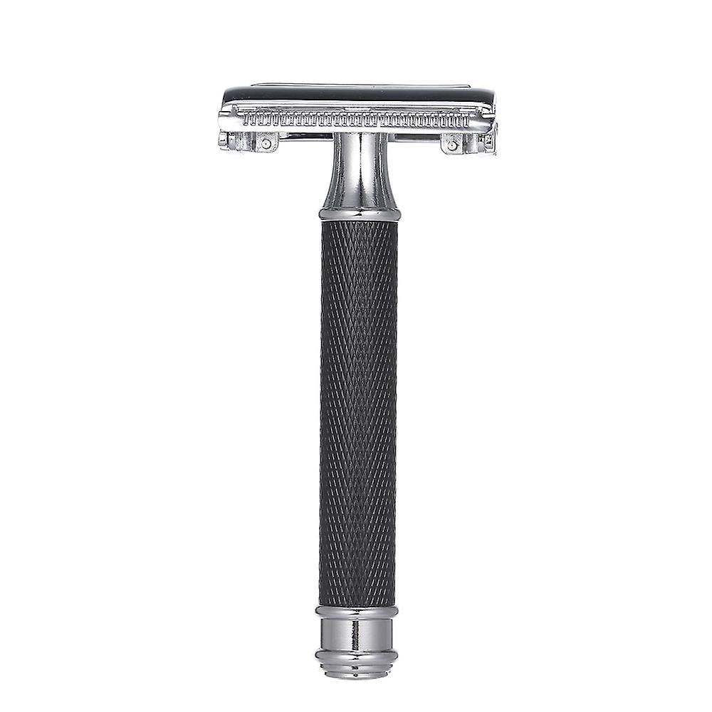Double Edge Safety Razor Butterfly Open Mens Shaving Razor Classic Manual Shaver for Men Face