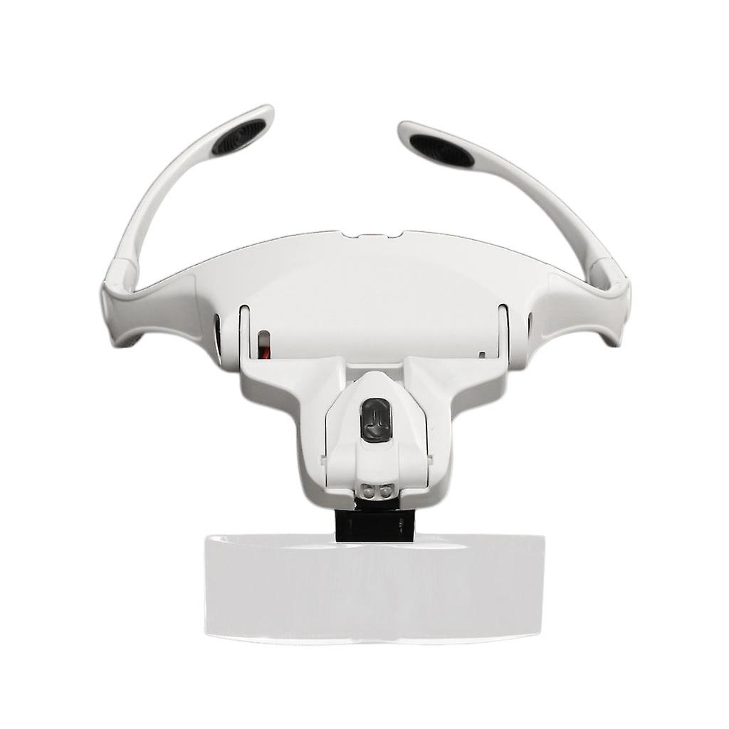 Lupa de Cabeça LED Intercambiável com 2 Luzes LED