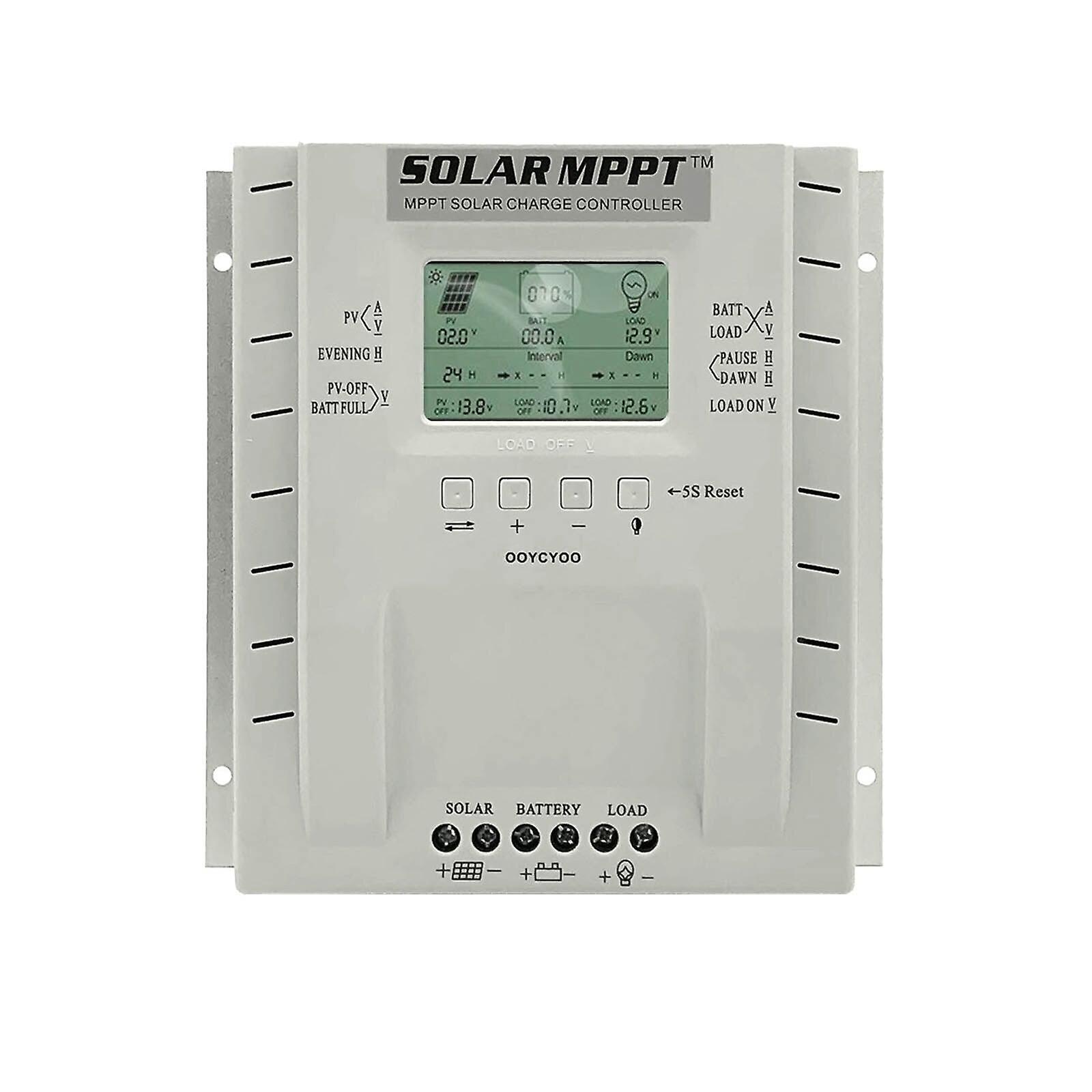 Dc 12v/24v Mppt Charge Controller 60 Amp Auto 60a Solar Panel Charge Regulator With Blacklight Lcd Display Multi-coloured