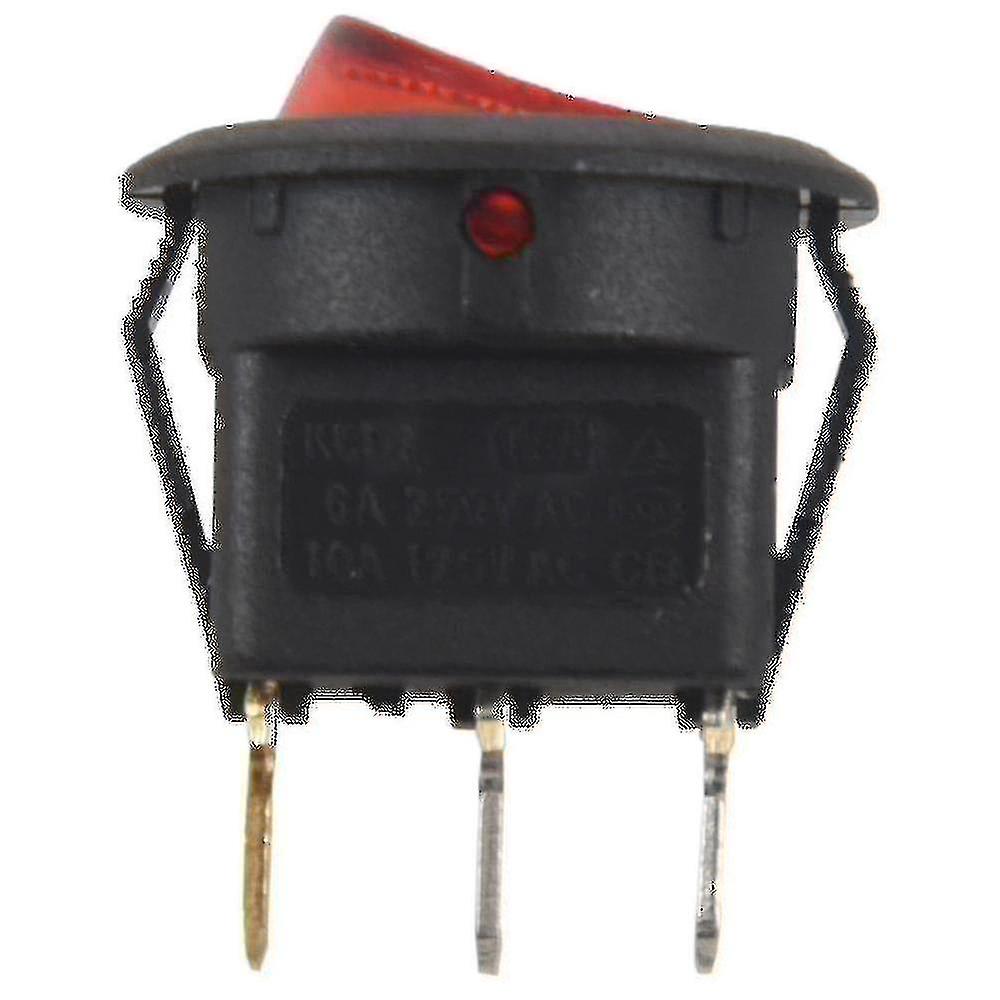 Toggle Switch Bipolar On Off Red 3 Pin 20mm