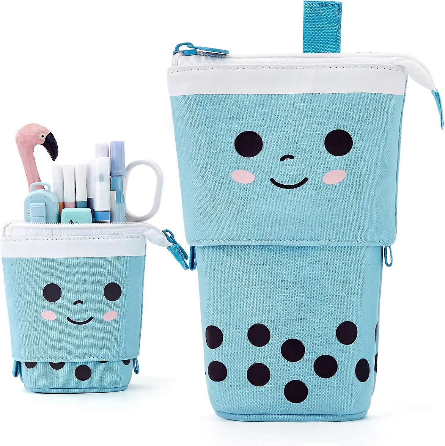 Cute pencil case, (blue)