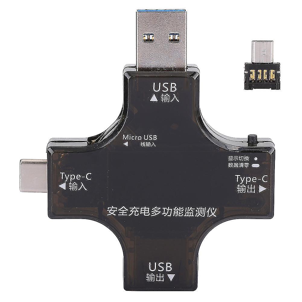 Usb Power Meter Charger Tester Multimeter Current Meter Voltmeter Dc Type-c Hd Ips Color Screen